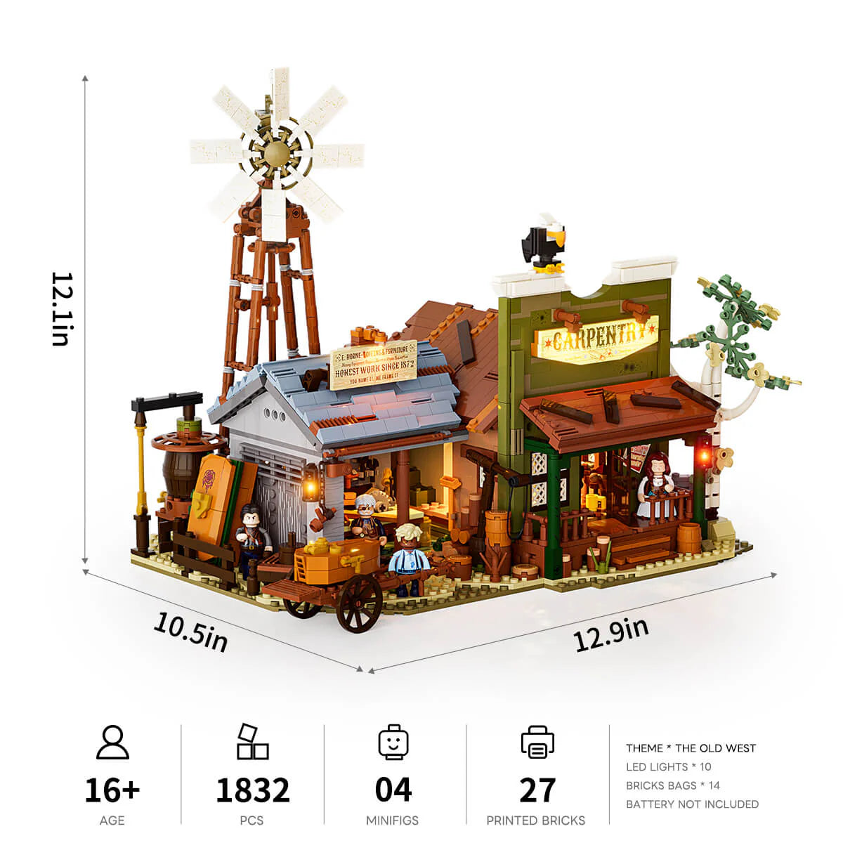 Lumibricks 14015 - Western Carpentry Workshop - Western Zimmerei