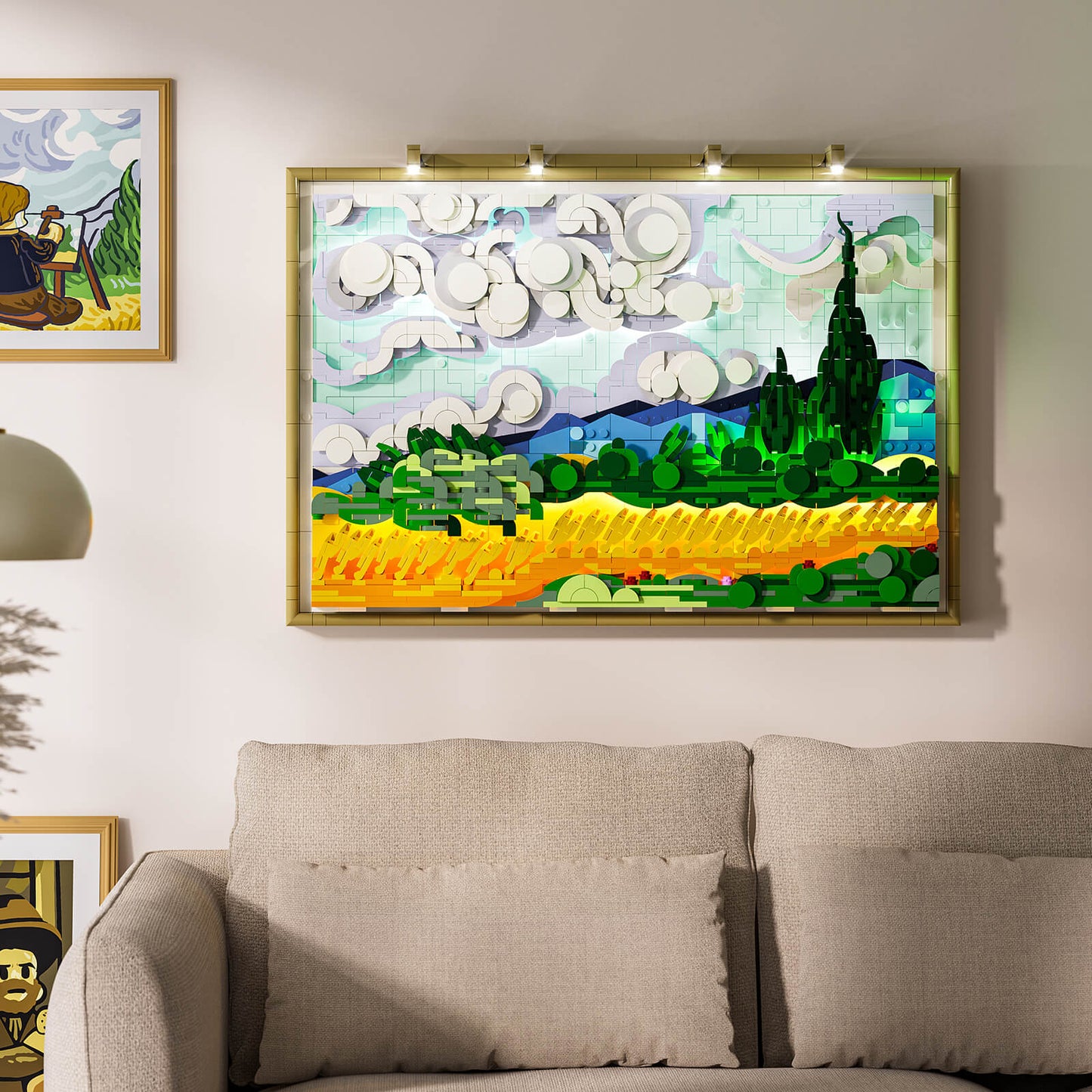 Lumibricks 21001 - Wheat Field with Cypresses