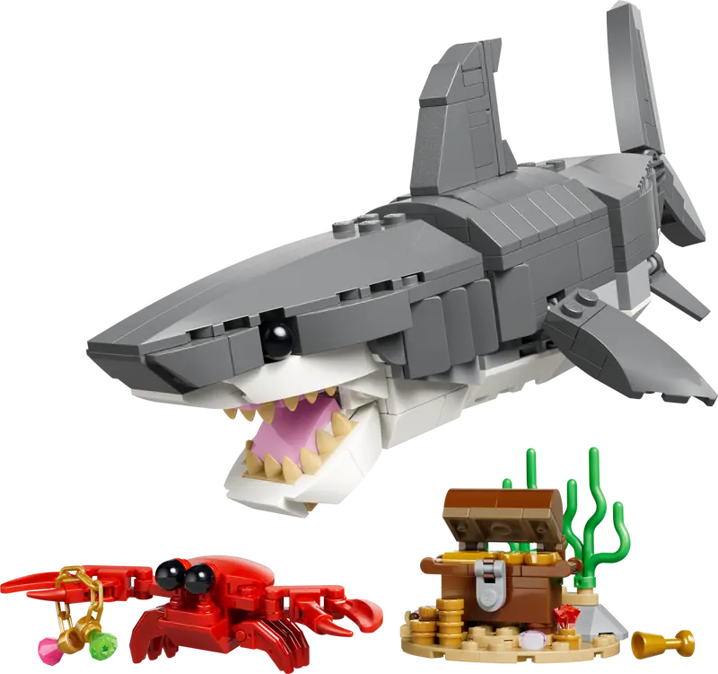 LEGO Creator Wilder Hai mit Schatztruhe 31381