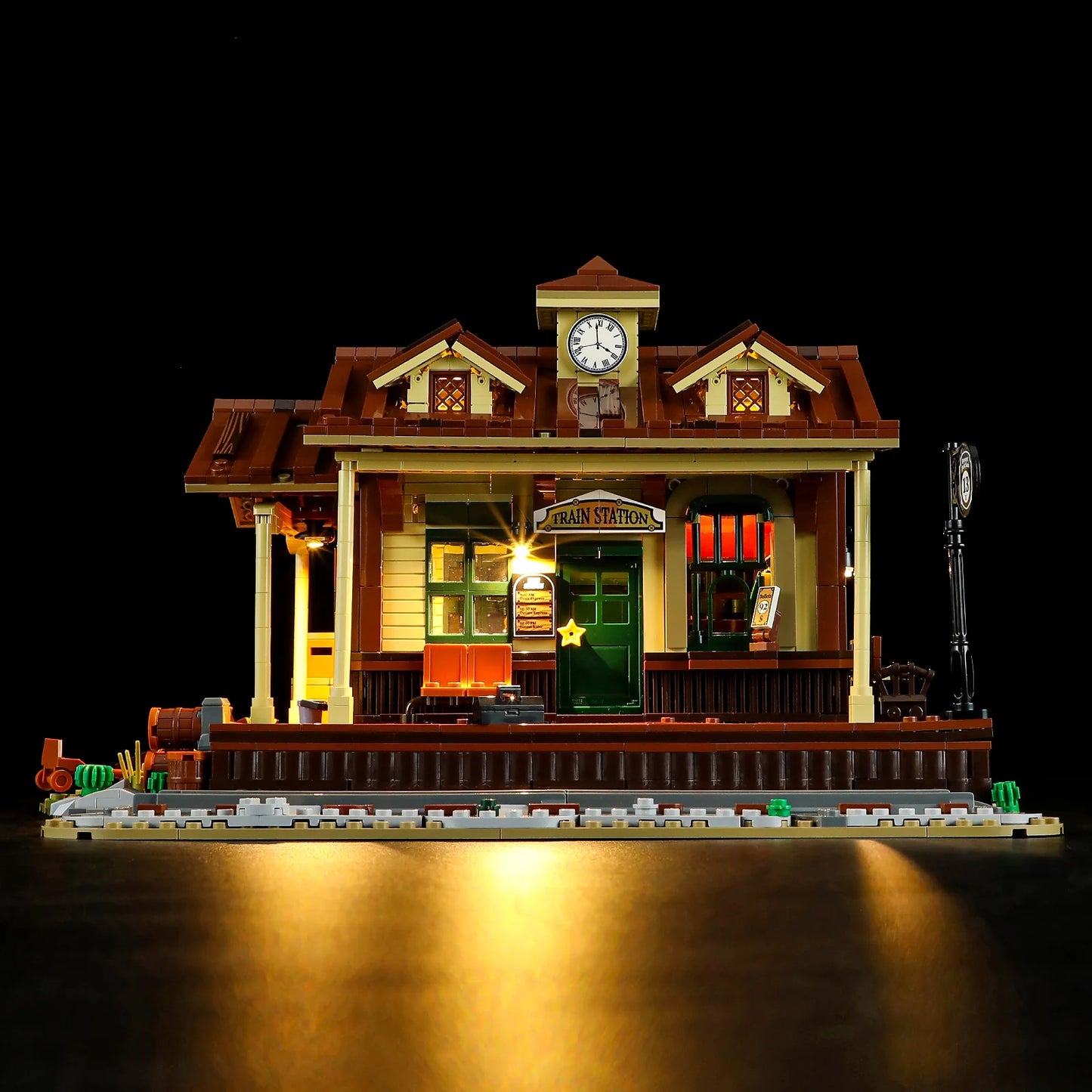 Lumibricks 14004 / F9039 - West Train Station - Bahnhof des Wilden Westens