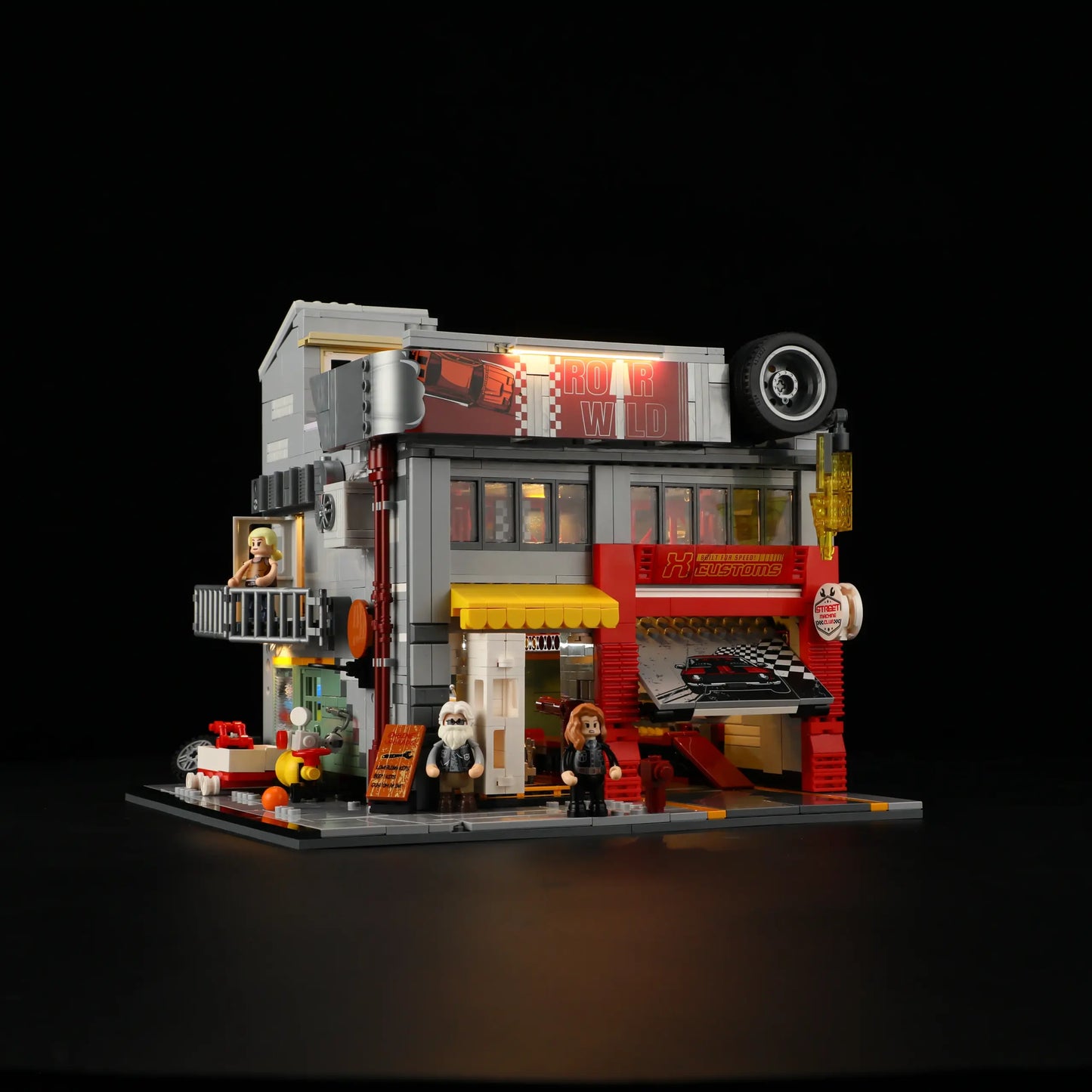 Lumibricks 19007 / L9088 - Street MOD Garage - Strassen-MOD-Garage