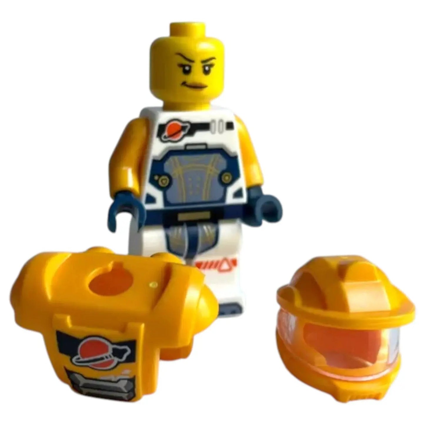 LEGO Space Minifigur Astronaut Orange Frau - cty1754