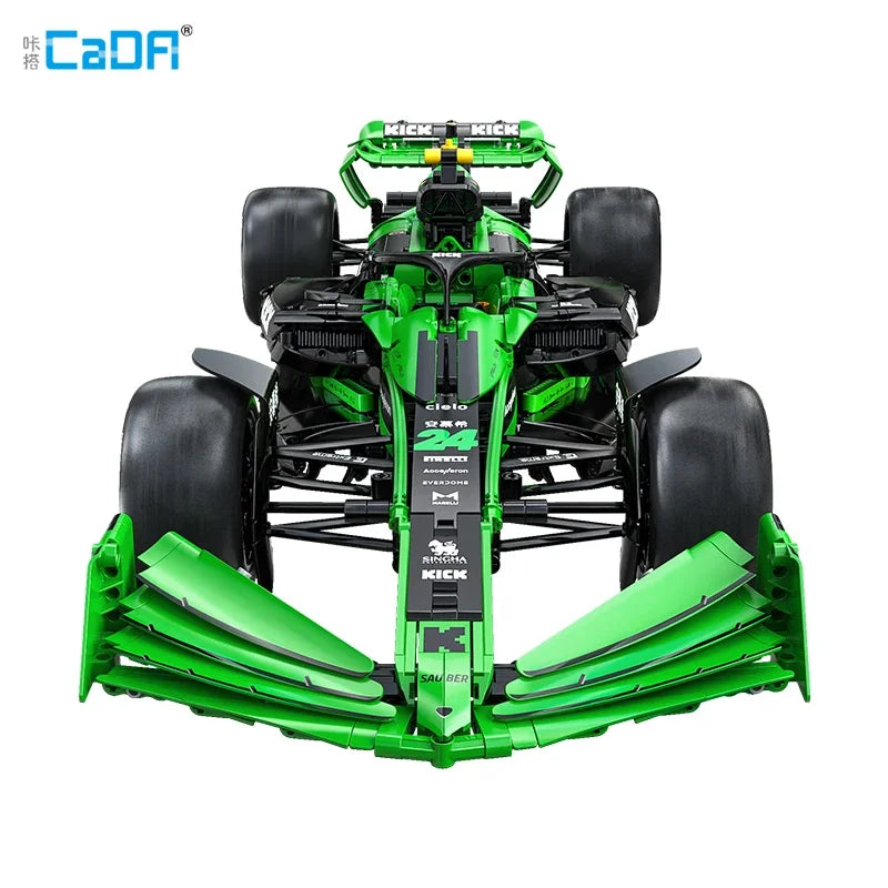 Cada 1:8 MOC Sauber F1 Team C44 Formula-1 F1 Racing Car Number 24 Sports Car Building Blocks City KICK Car Bricks Toys Gift