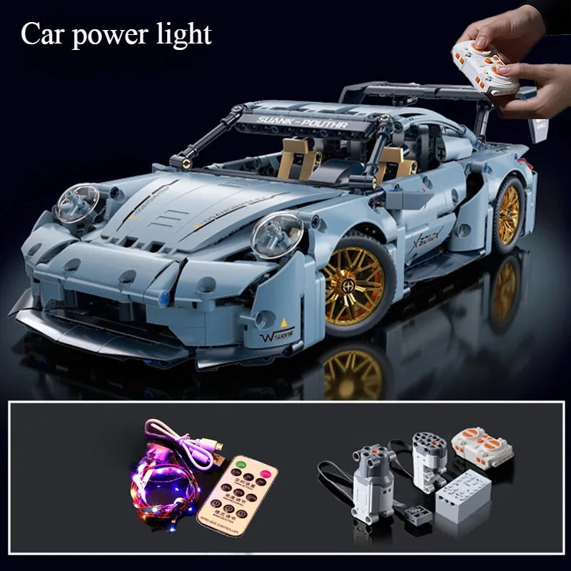 Technical Racing Sport Car Model Building Blocks technic adults 1:14 DIY Supercar Brick Puzzle Toys Kid Adult Gift(1200+granule)