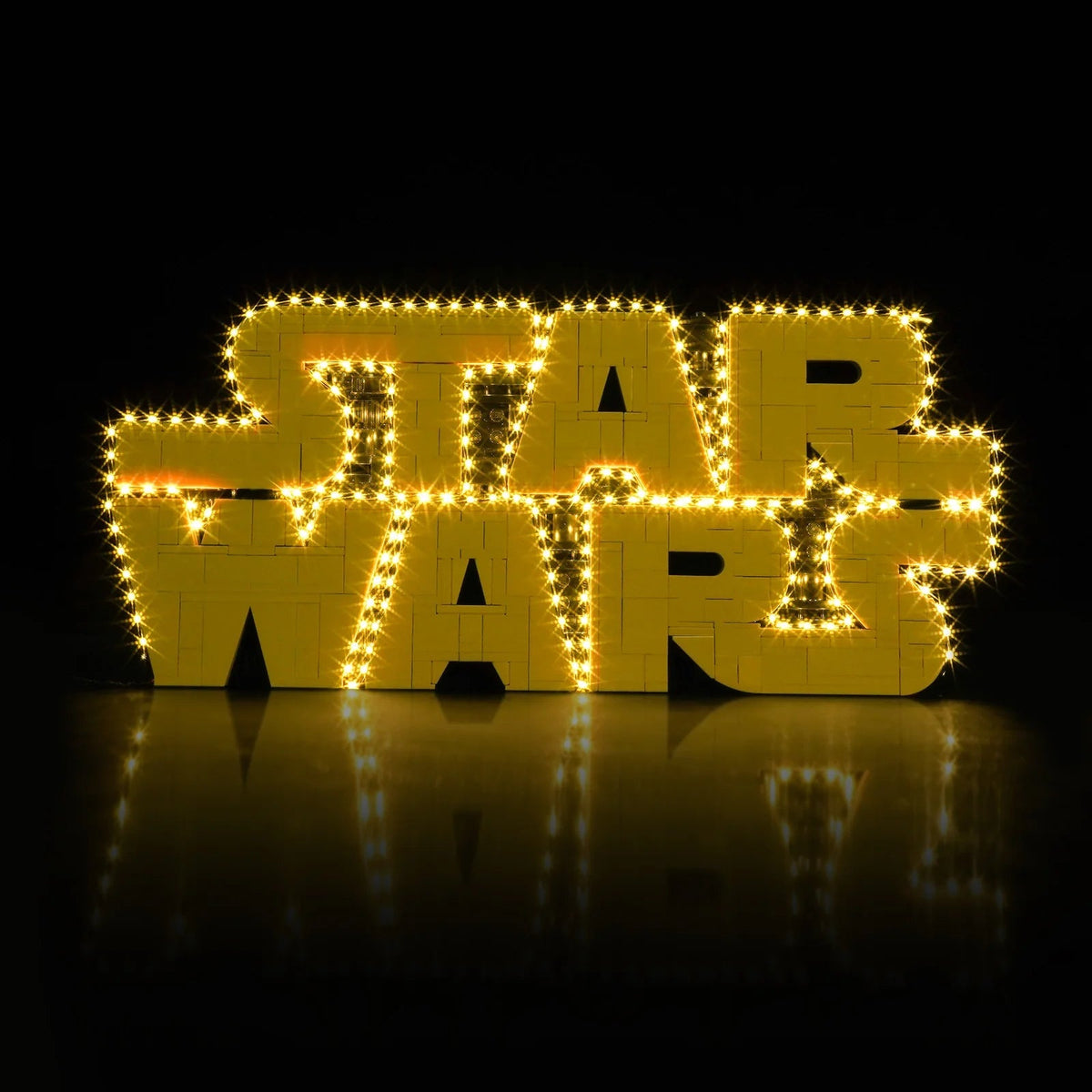 BrickBling LED Licht Set für LEGO Star Wars Logo aus LEGO Steinen (75407)