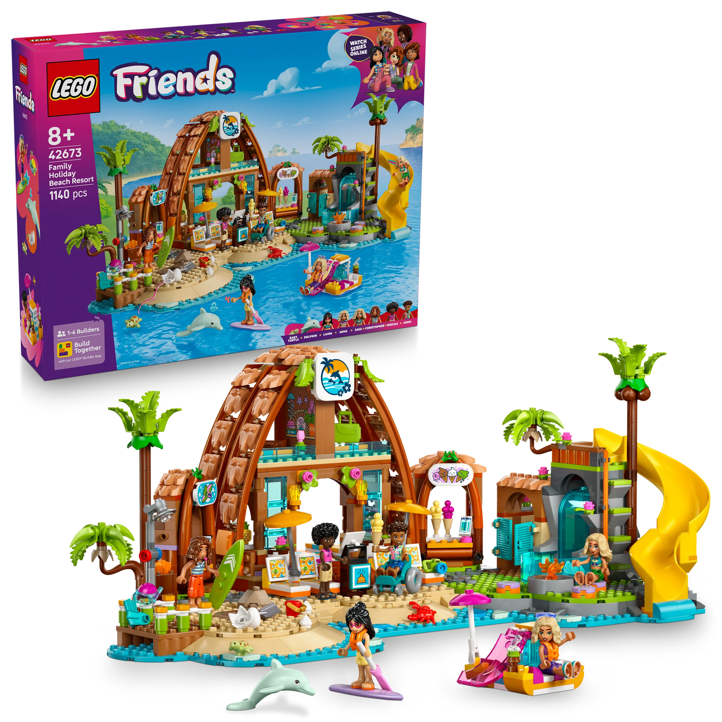 LEGO Friends Familienurlaub im Strandresort 42673