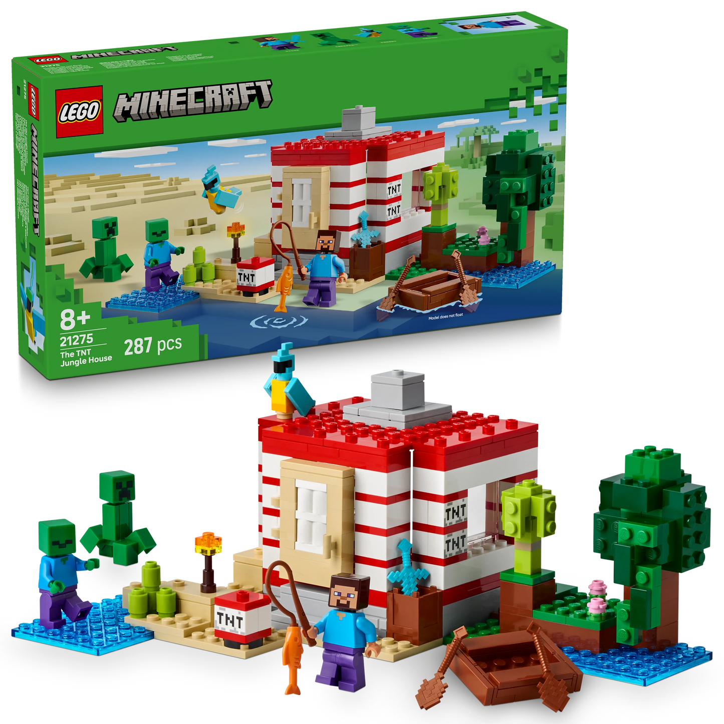 LEGO Minecraft Das TNT-Dschungelhaus 21275