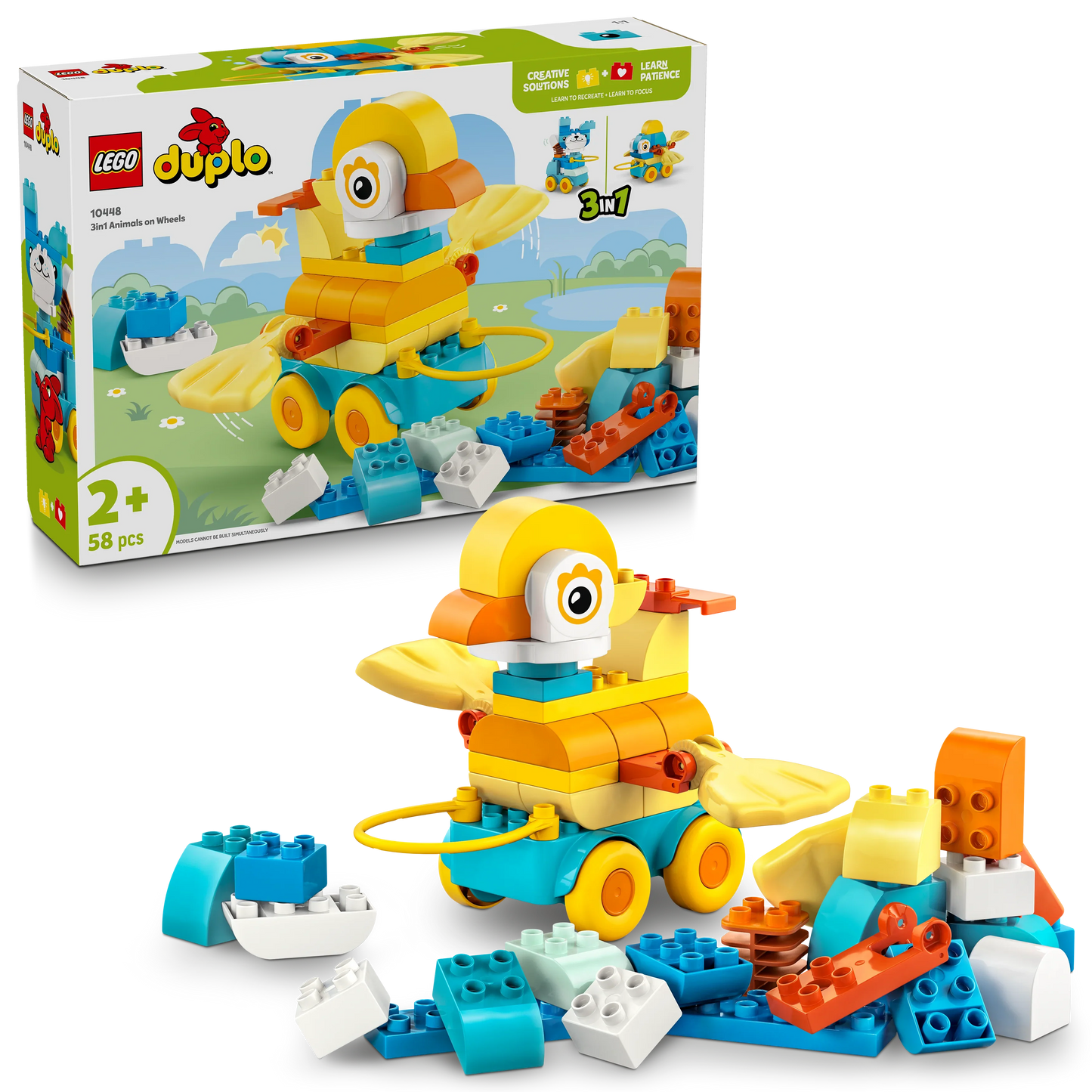 LEGO DUPLO Town Tiere auf Rädern 3-in-1-Set 10448