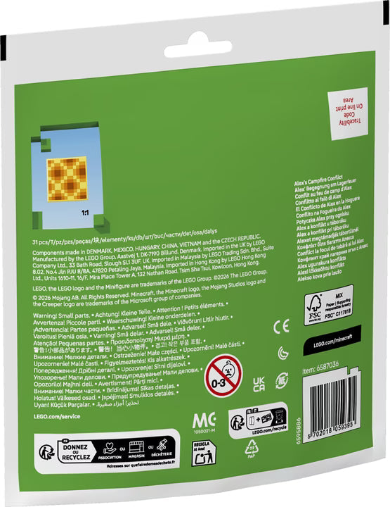 LEGO Minecraft Alex Begegnung am Lagerfeuer 30732
