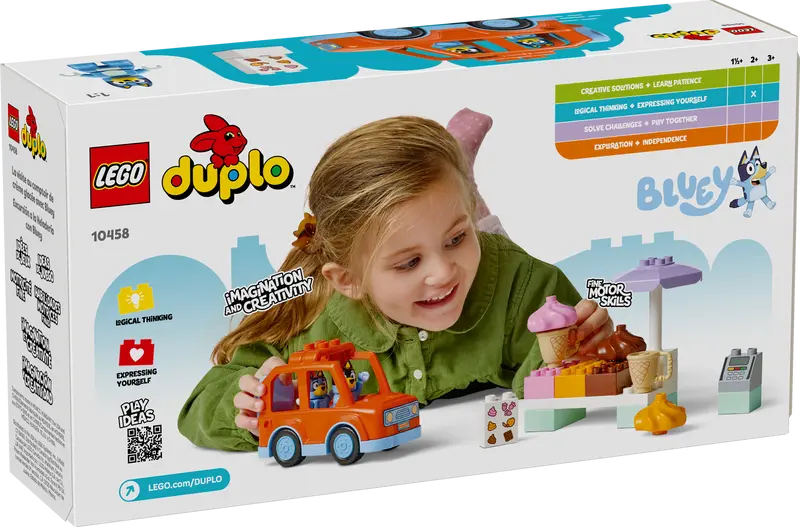 LEGO DUPLO Bluey Ausflug zur Eisdiele mit Bluey 10458