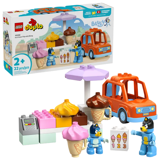 LEGO DUPLO Bluey Ausflug zur Eisdiele mit Bluey 10458
