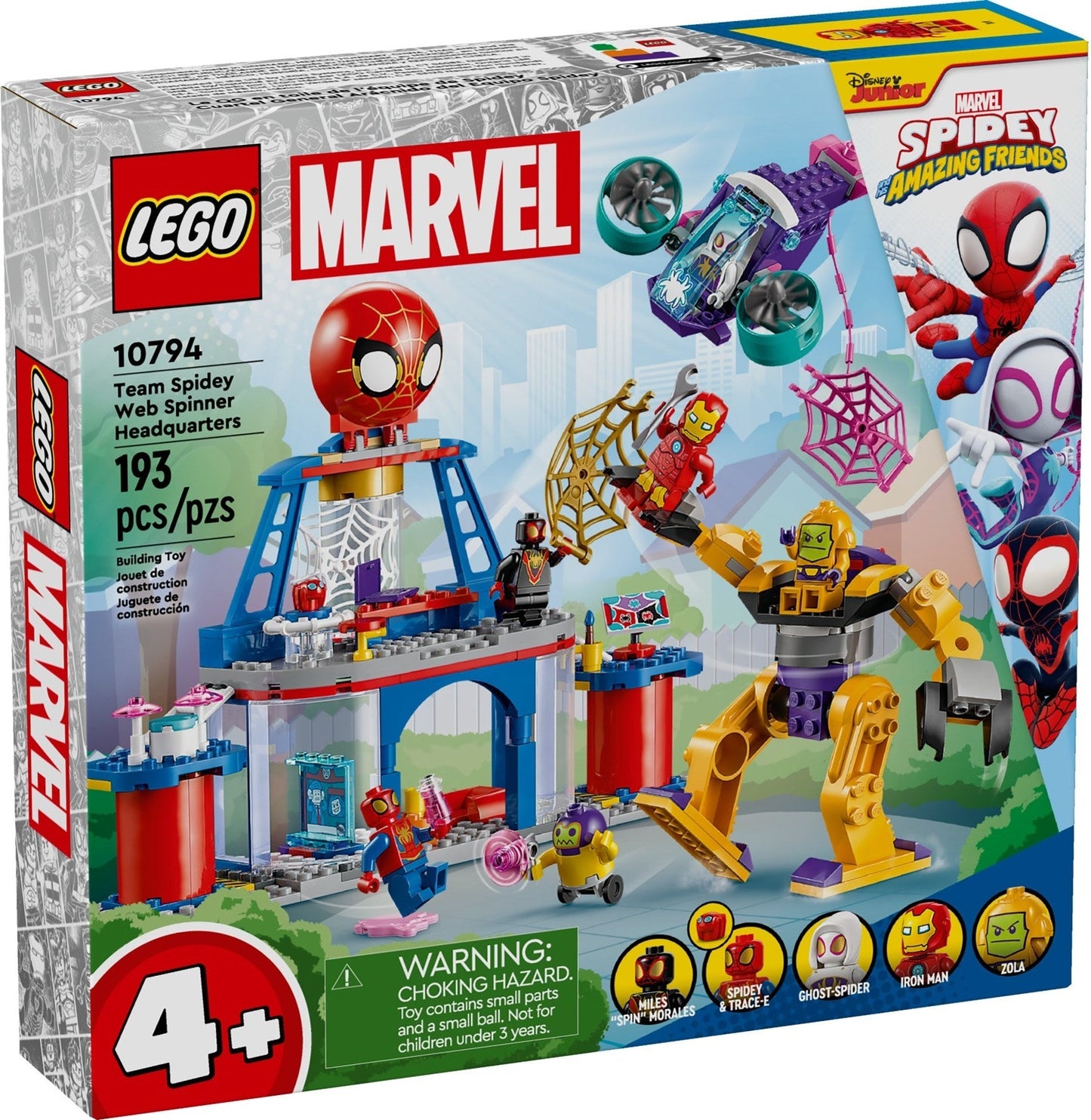 LEGO MARVEL Das Hauptquartier von Spideys Team 10794