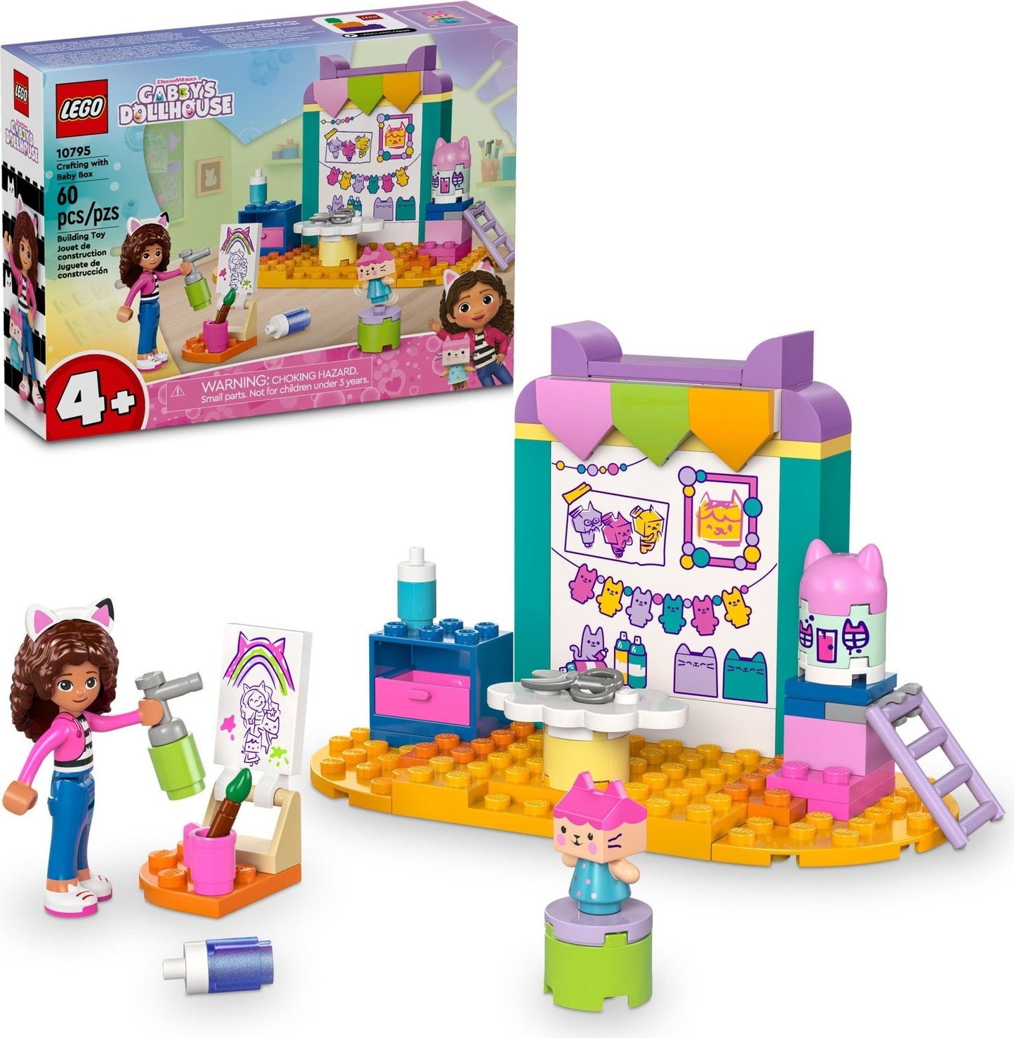LEGO Gabby's Dollhouse Bastelspaß mit Baby Box 10795