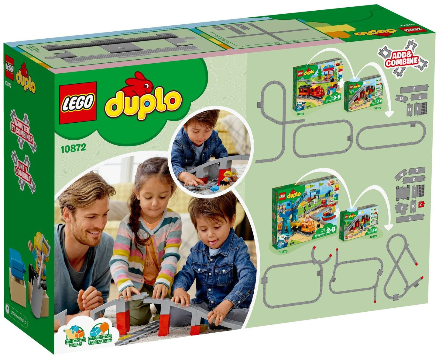 LEGO DUPLO Eisenbahnbrücke und Schienen 10872
