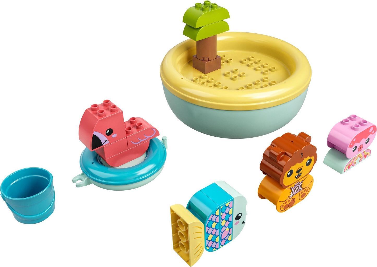 LEGO DUPLO Badewannenspass: Schwimmende Tierinsel 10966