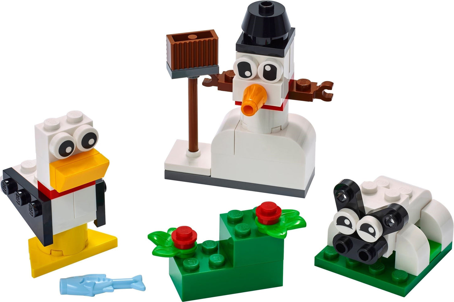 LEGO Classic Kreativ-Bauset mit weissen Steinen 11012