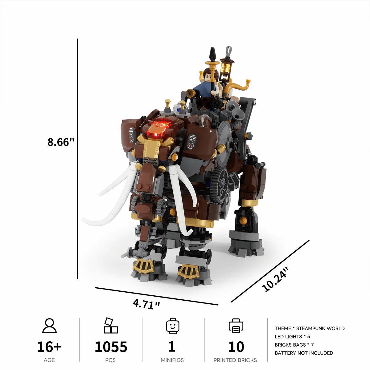 Lumibricks 11014 - Steampunk Steamphant - Steampunk Steamphant