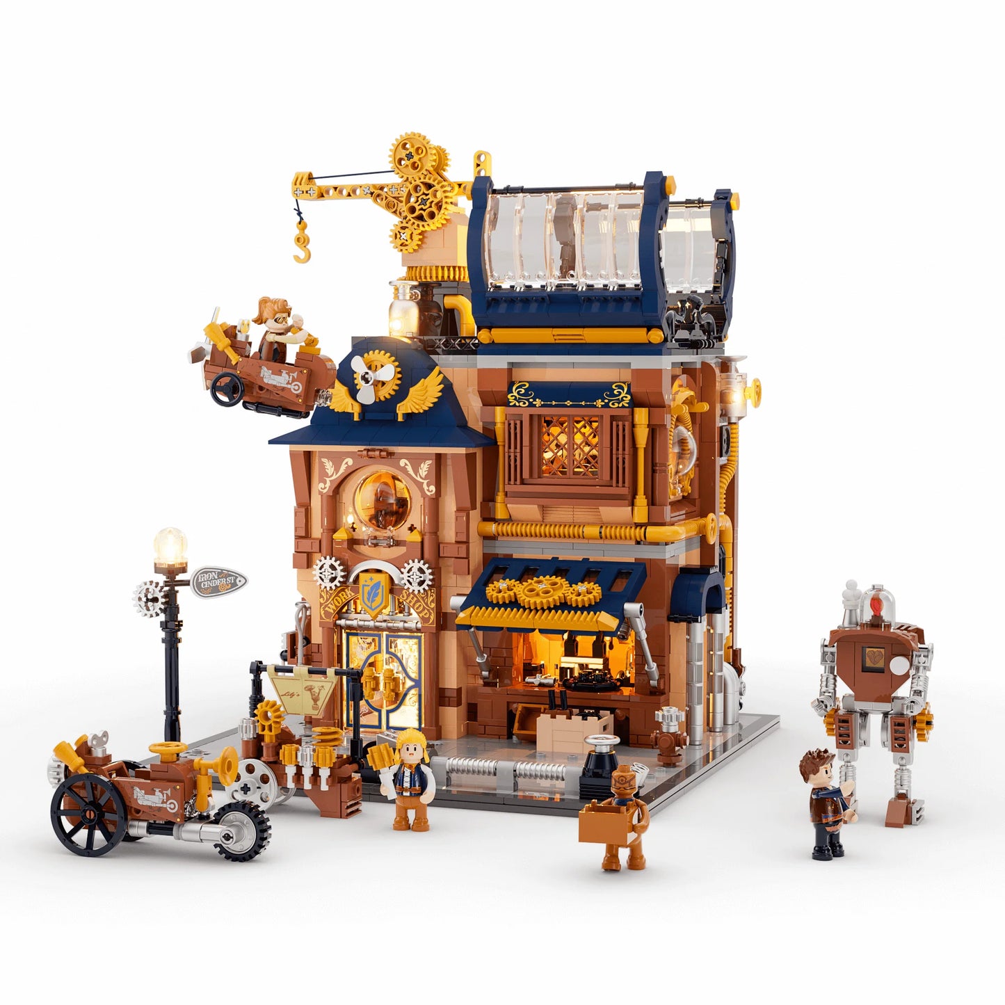 Lumibricks 11015 - Mechanical Workshop - Steampunk-Mechanikwerkstatt