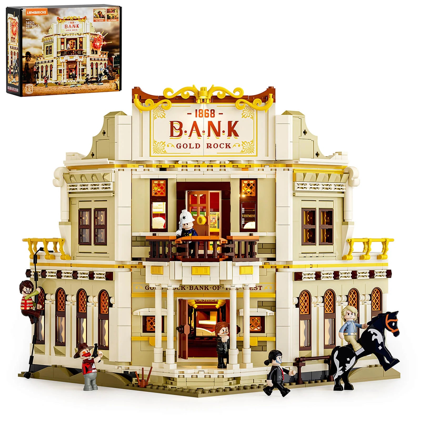 Lumibricks 14013 / L9097 - Western Bank Heist - Western Bank Raubüberfall