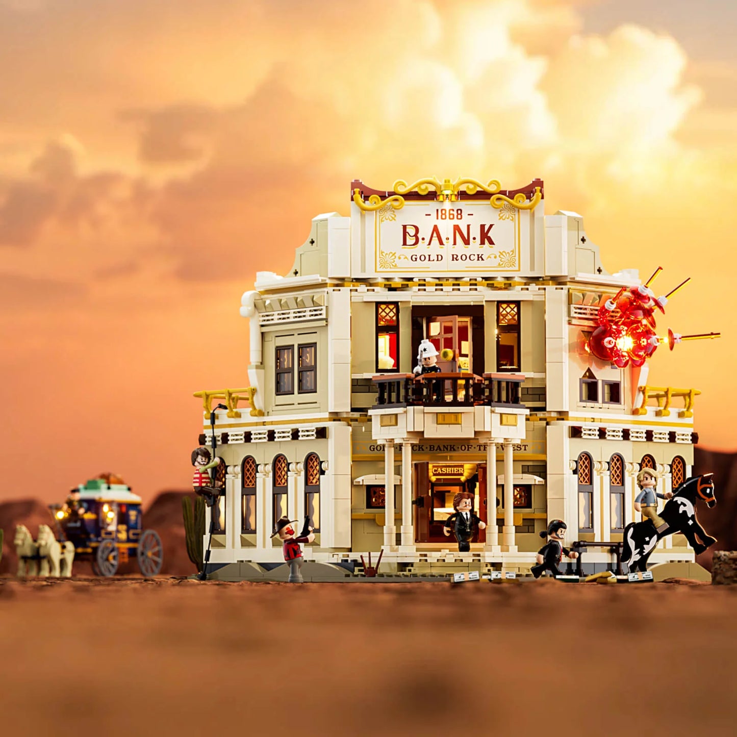 Lumibricks 14013 / L9097 - Western Bank Heist - Western Bank Raubüberfall