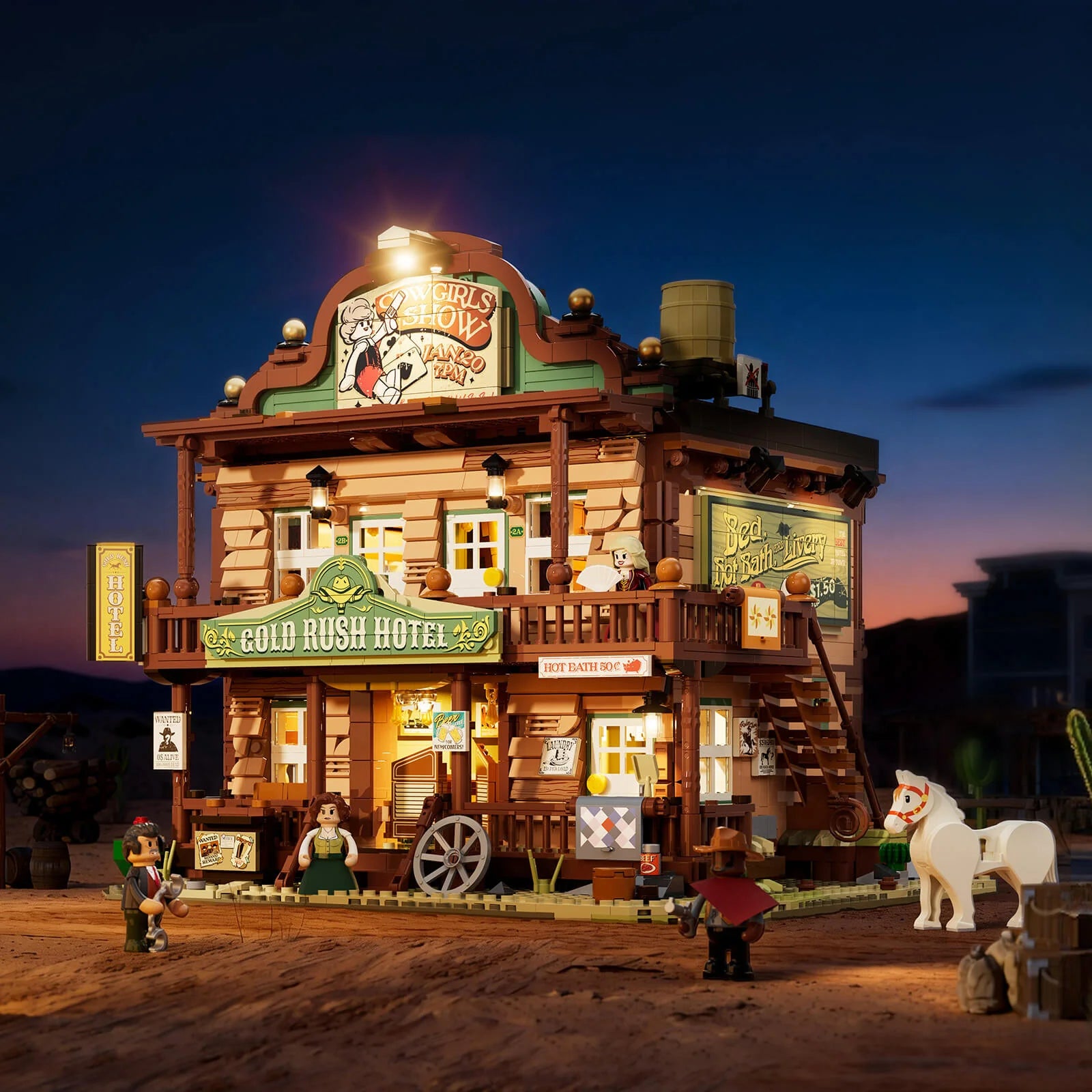 Lumibricks 14014 - Old West Inn - Gasthaus im Alten Westen