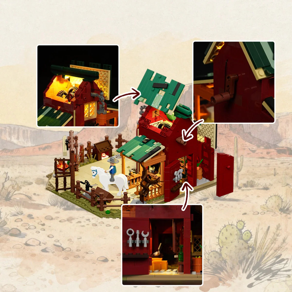 Lumibricks 14017 - Wild West Ranch Duel