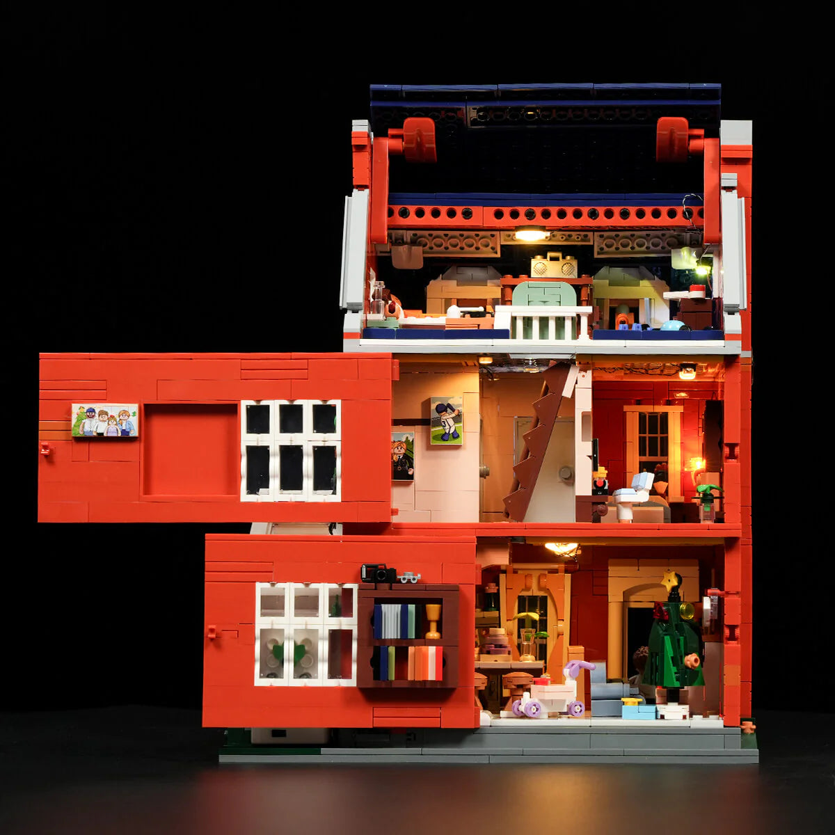 Lumibricks 15009 - Redbrick Row House - Reihenhaus aus rotem Backstein
