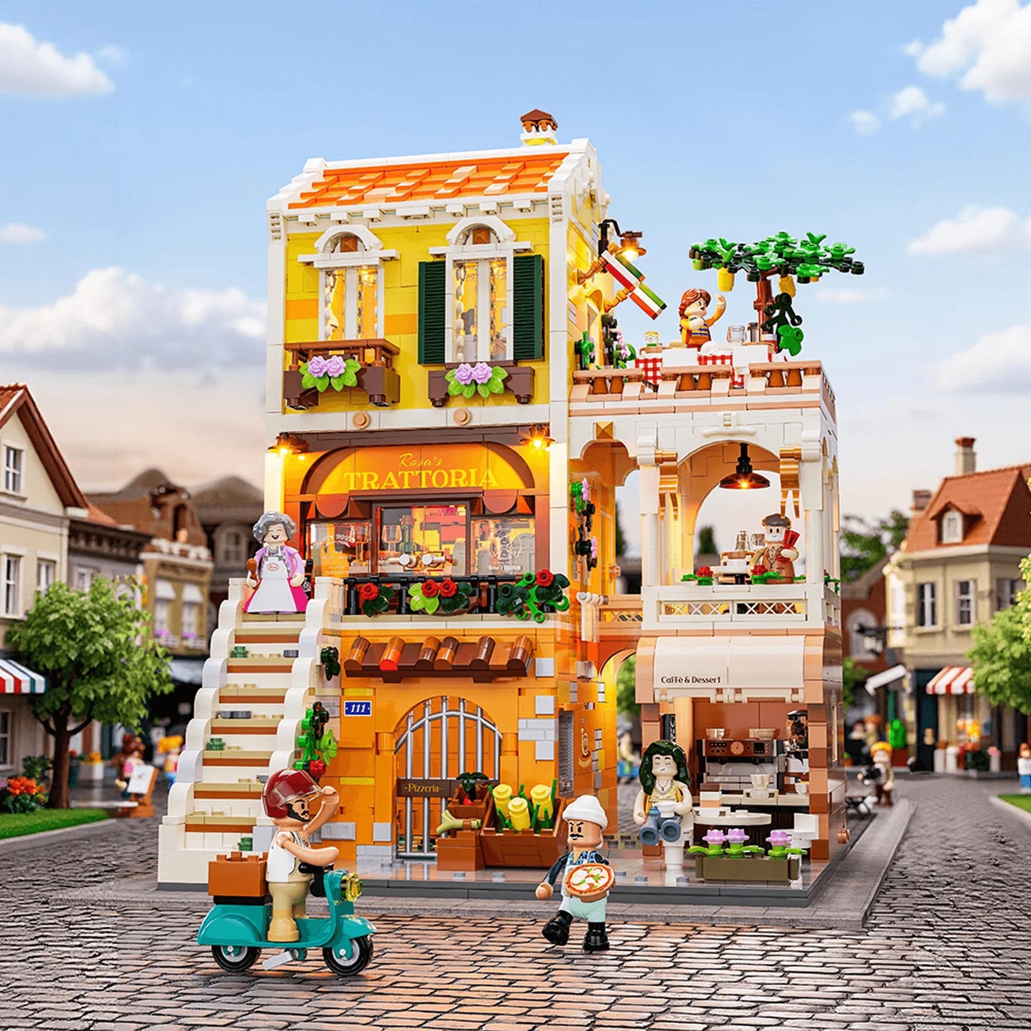 Lumibricks 15010 / L9111 - Italian Homestyle Restaurant - Italienisches Hausmannskost-Restaurant