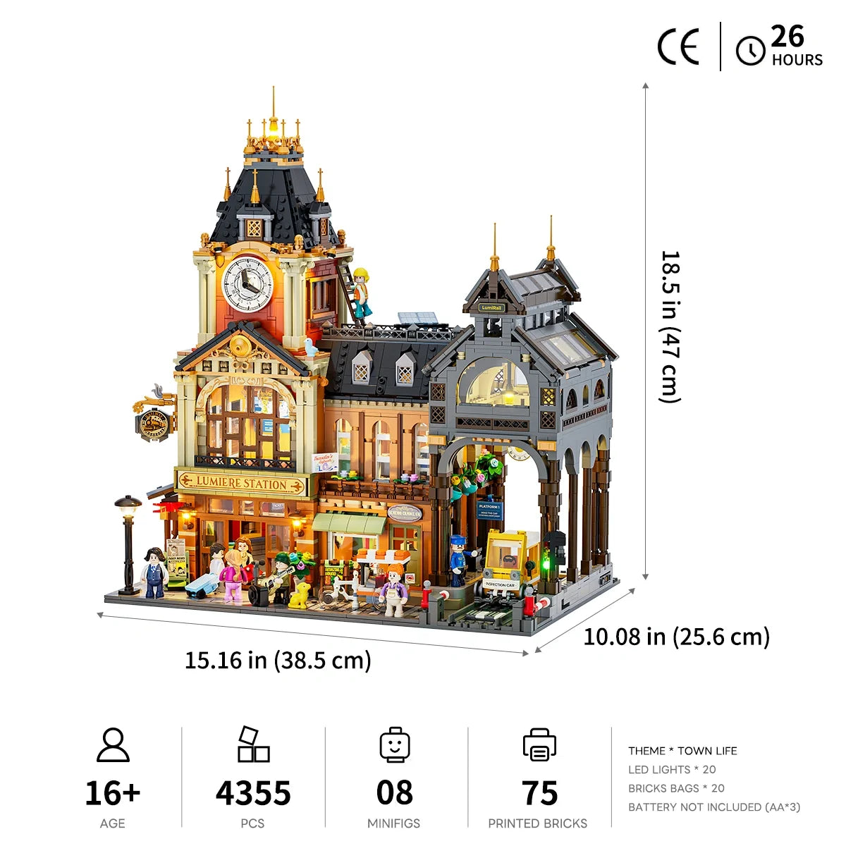 Lumibricks 15017 - Hauptbahnhof - Central Train Station
