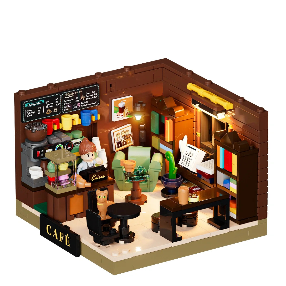 Lumibricks 15018 - Buchcafé Mini-Set - Book-Cafe Box
