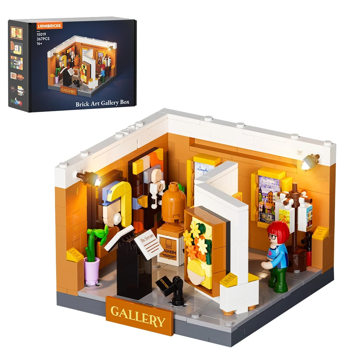 Lumibricks 15019 - Brick Art Galerie Mini-Set - Brick Art Gallery Box