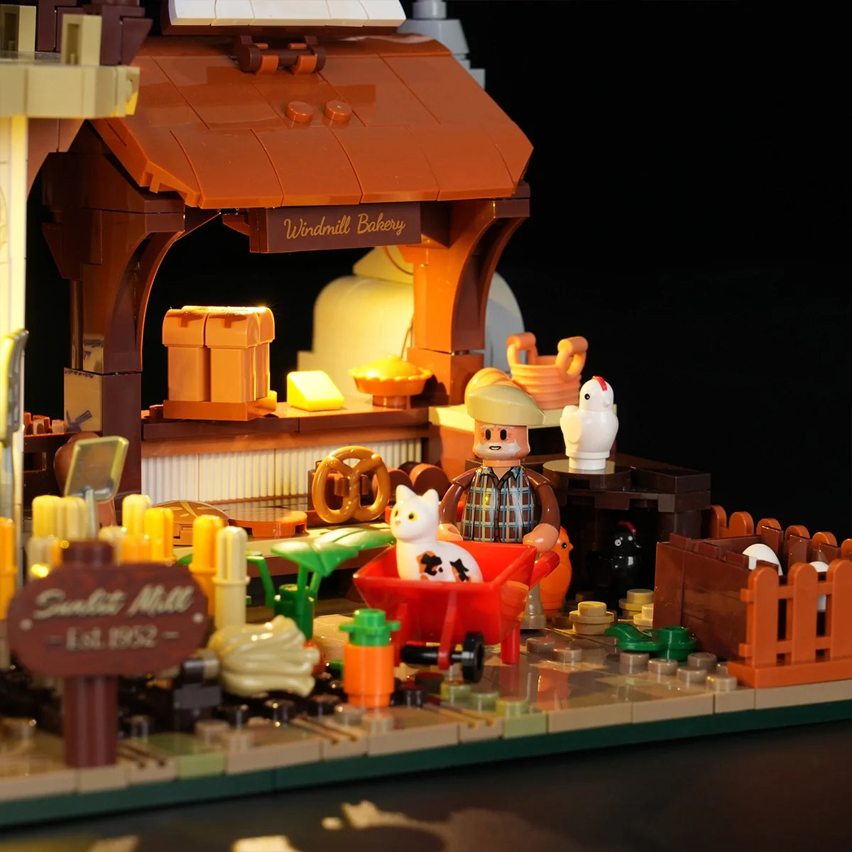 Lumibricks 16012 - Holländische Windmühlenmühle - Dutch Windmill Millhouse