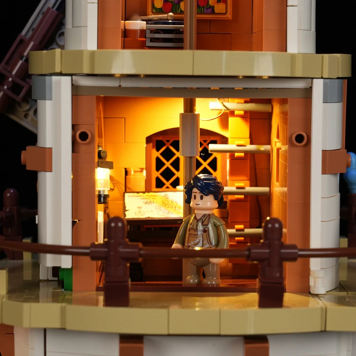 Lumibricks 16012 - Holländische Windmühlenmühle - Dutch Windmill Millhouse