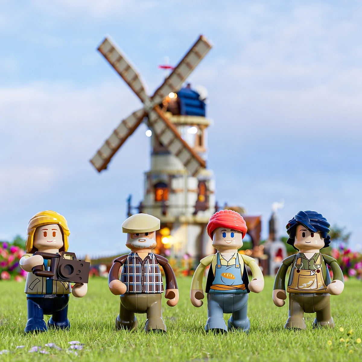 Lumibricks 16012 - Holländische Windmühlenmühle - Dutch Windmill Millhouse