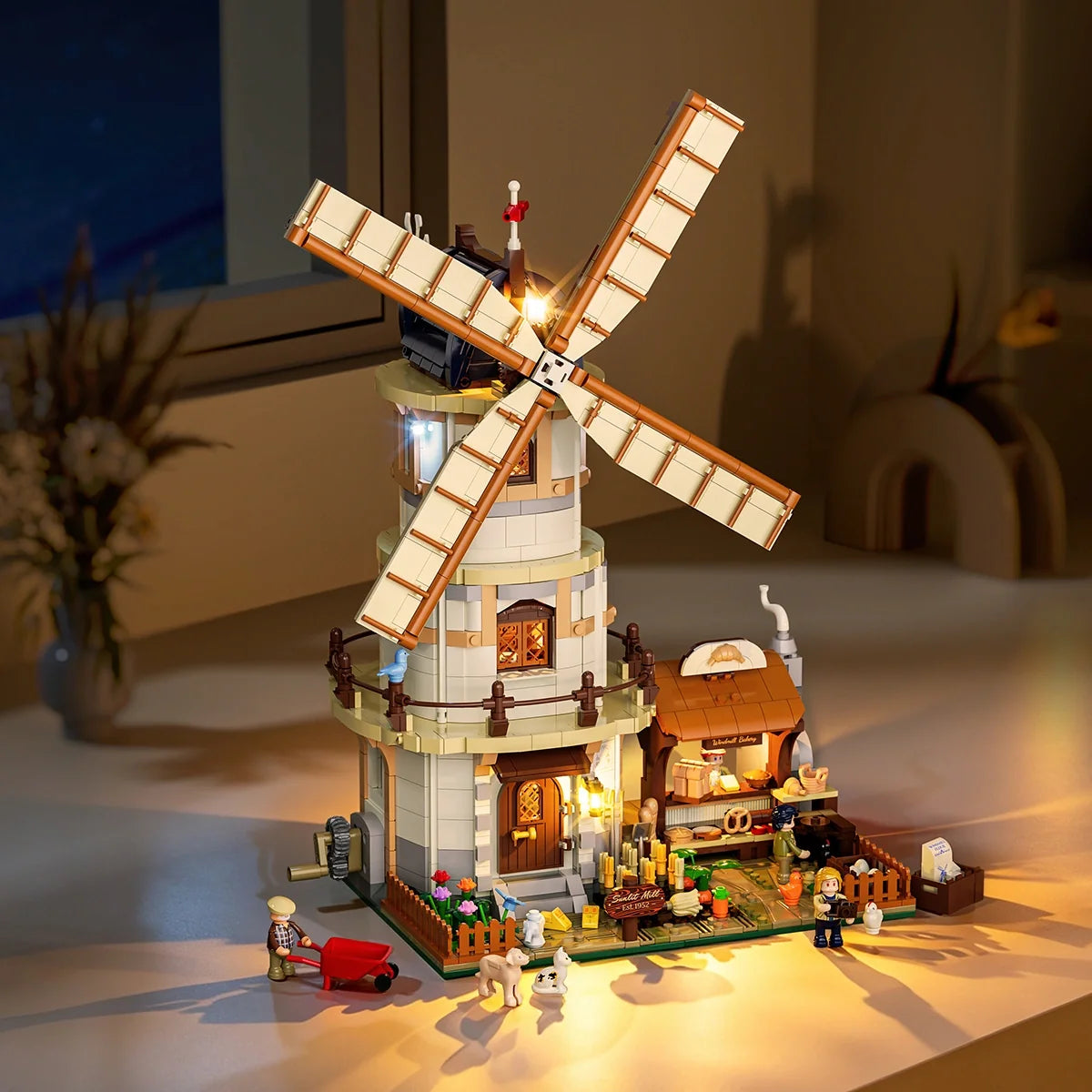 Lumibricks 16012 - Holländische Windmühlenmühle - Dutch Windmill Millhouse