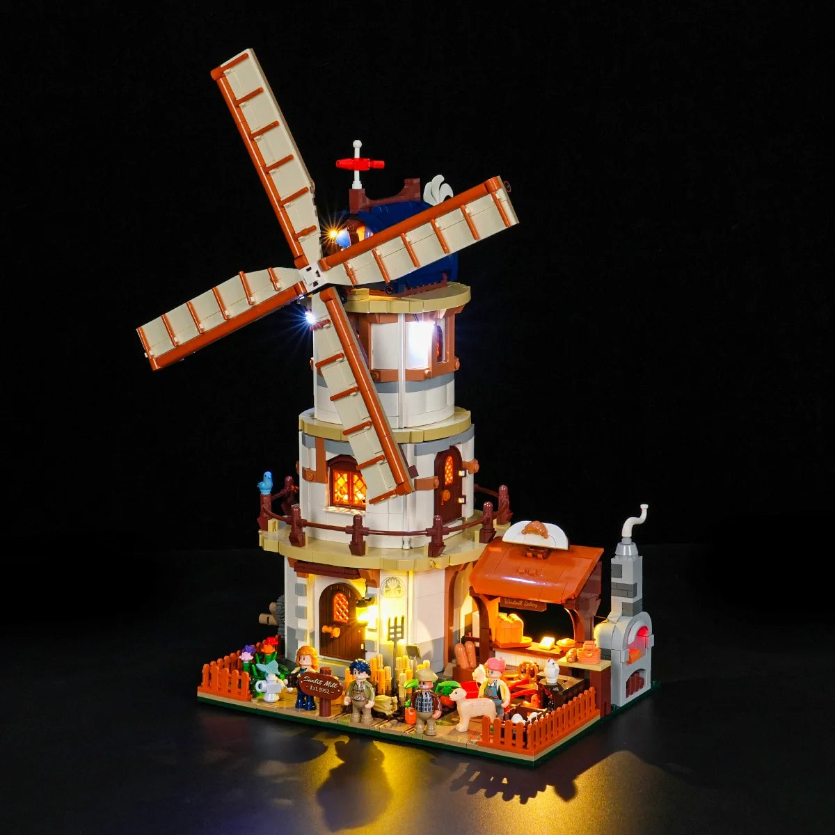 Lumibricks 16012 - Holländische Windmühlenmühle - Dutch Windmill Millhouse