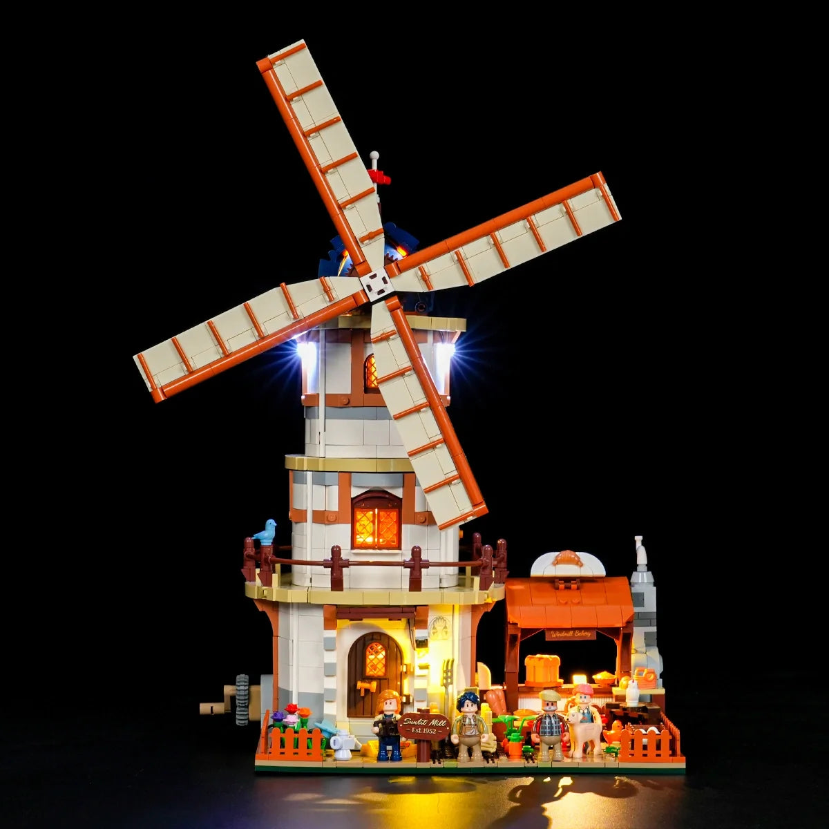 Lumibricks 16012 - Holländische Windmühlenmühle - Dutch Windmill Millhouse
