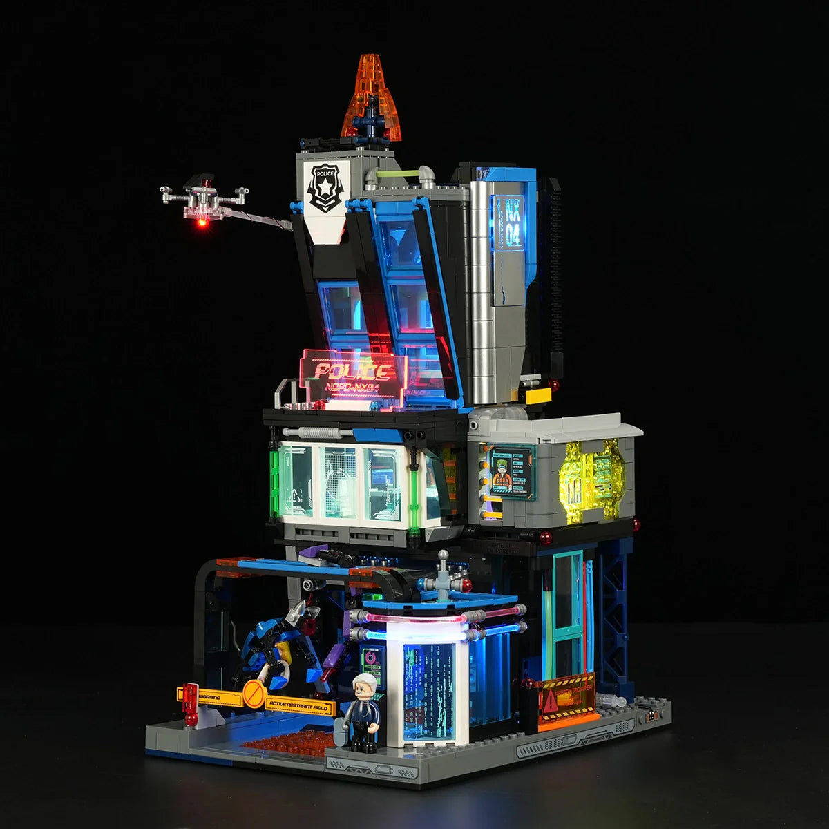 Lumibricks 17009 - Cyberpunk Police HQ - Cyberpunk Polizei-Hauptquartier
