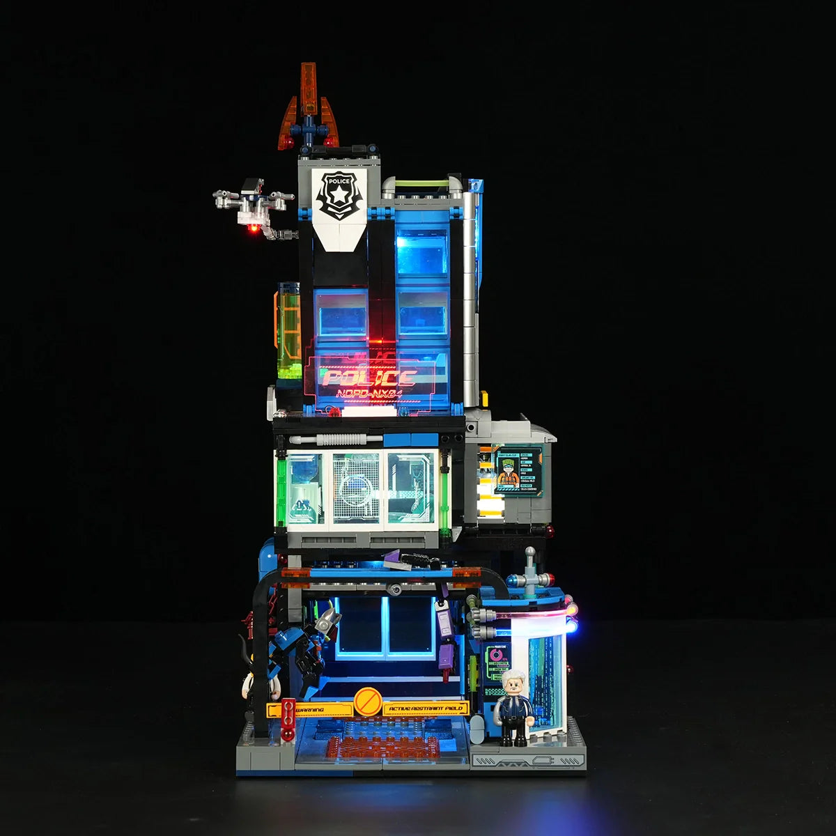 Lumibricks 17009 - Cyberpunk Police HQ - Cyberpunk Polizei-Hauptquartier