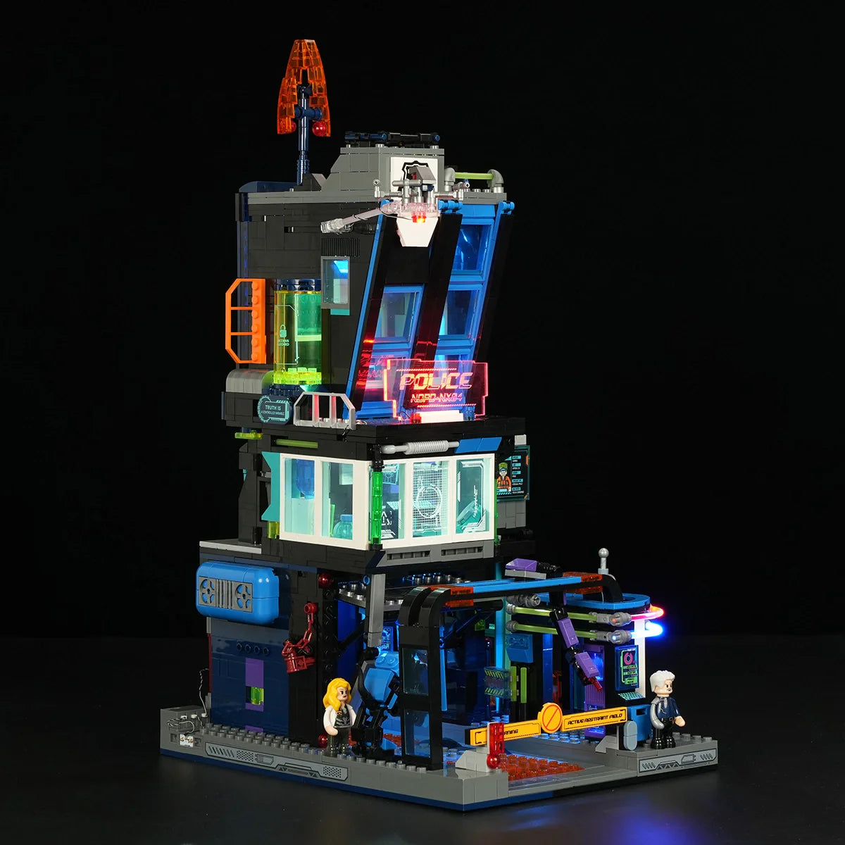 Lumibricks 17009 - Cyberpunk Police HQ - Cyberpunk Polizei-Hauptquartier