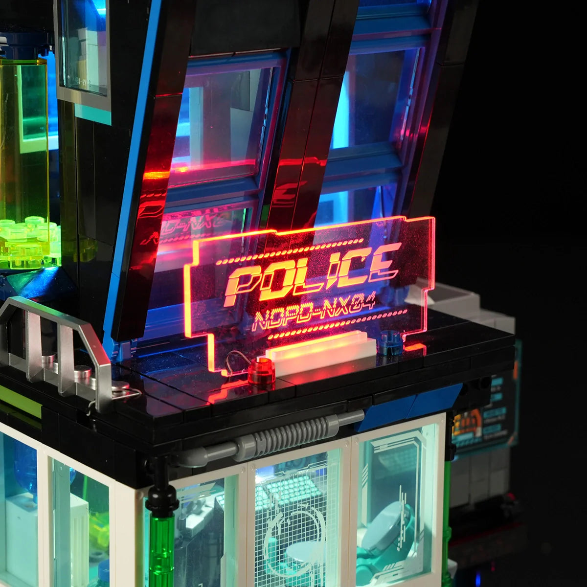 Lumibricks 17009 - Cyberpunk Police HQ - Cyberpunk Polizei-Hauptquartier
