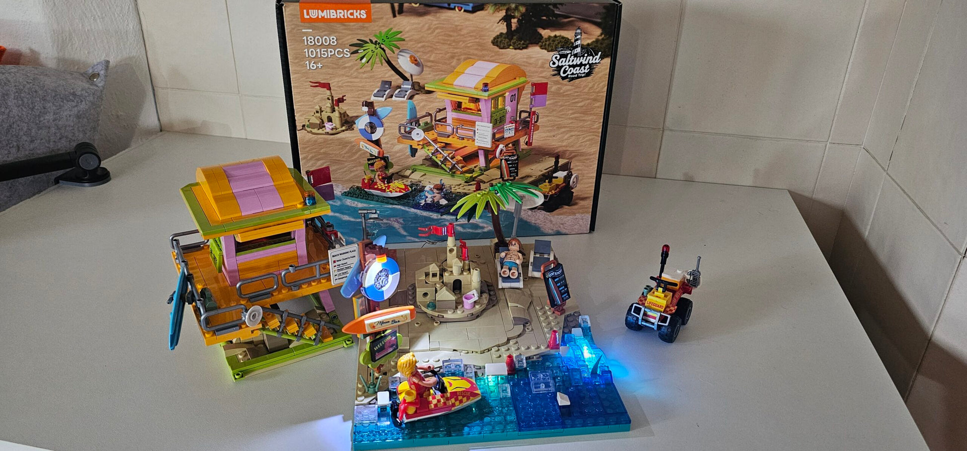 Lumibricks 18008 - Beach Lifeguard Tower - Strandrettungsturm - USED