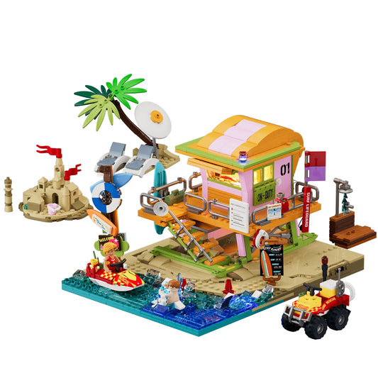 Lumibricks 18008 - Beach Lifeguard Tower - Strandrettungsturm