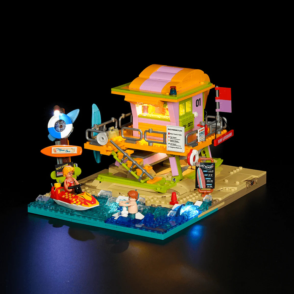 Lumibricks 18008 - Beach Lifeguard Tower - Strandrettungsturm
