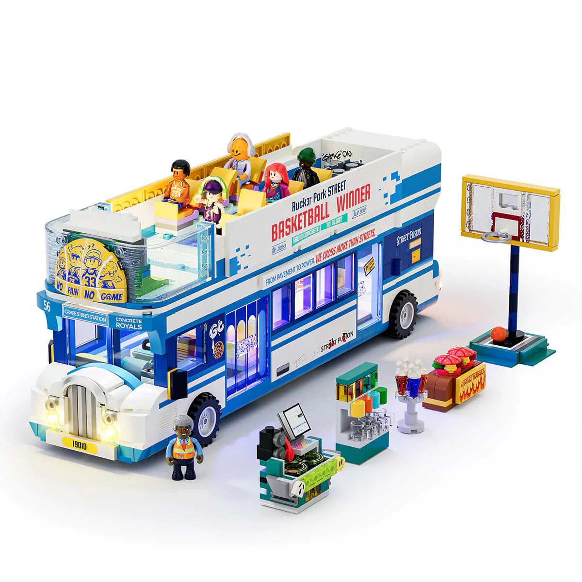 Lumibricks 19010 - Streetball Tour Bus - Streetball-Tourbus