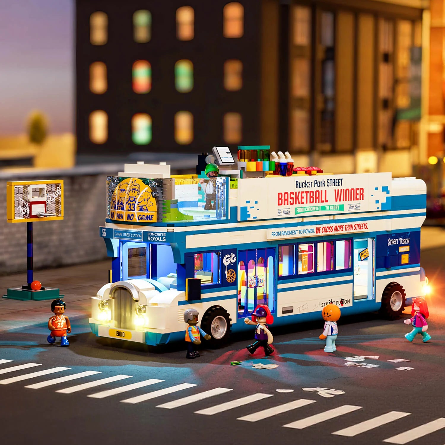 Lumibricks 19010 - Streetball Tour Bus - Streetball-Tourbus