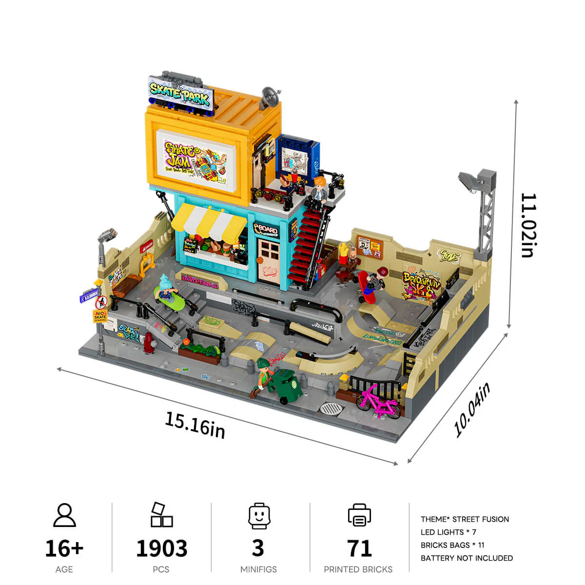Lumibricks 19011 - Skate Park