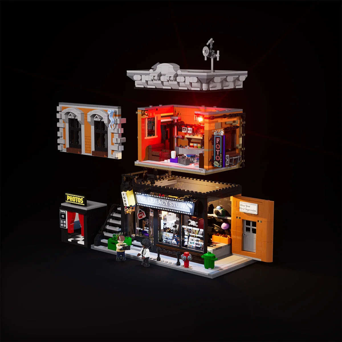 Lumibricks 19016 - Corner Photo Studio - Eck-Fotostudio