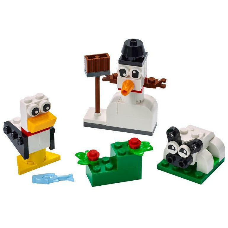 LEGO Classic Kreativ-Bauset mit weissen Steinen 11012