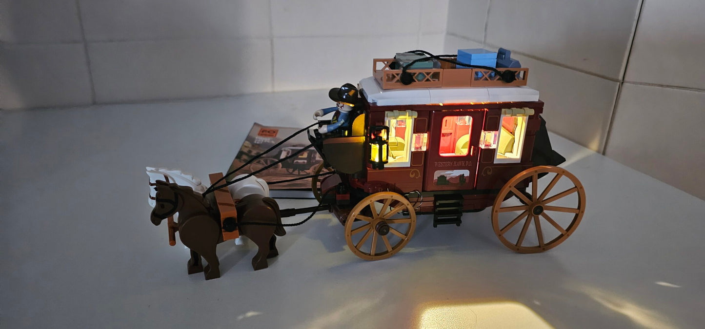 Lumibricks 14006 / F9052 - Western Stagecoach - Postkutsche des Wilden Westens -USED- ohne OVP